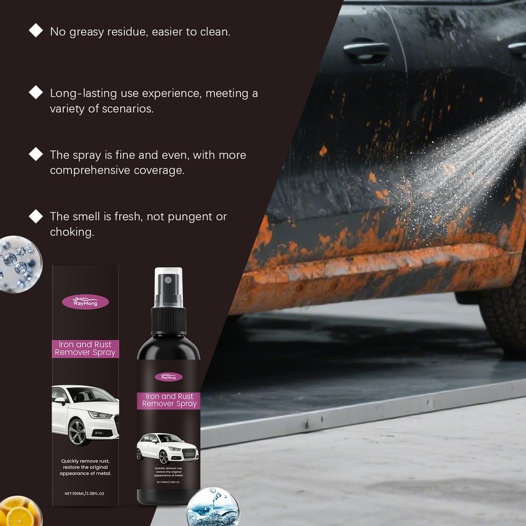 Multipurpose Rust Remover Potent Car Detailing Maintenance Multi-Purpose Supplies Auto Accessories Gadget Anti-Rust Metal Chrome