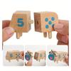 Wooden Cow Number Matching Toy Animal Stacking Toys for Toddlers Montessori Color Sensory Fine Motor Skill Math Educational Toys