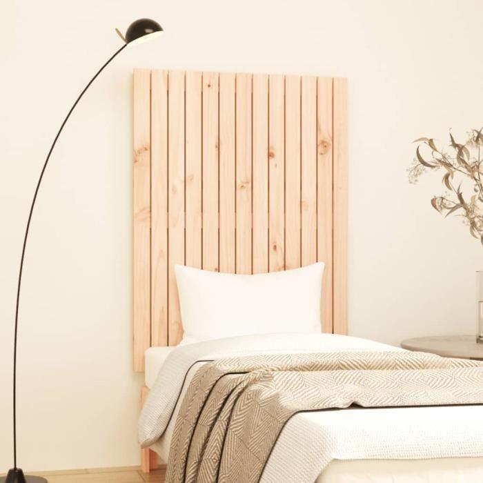 824953 vidaXL Wall-mounted Headboard 82.5x3x110 Cm Solid Pine Wood