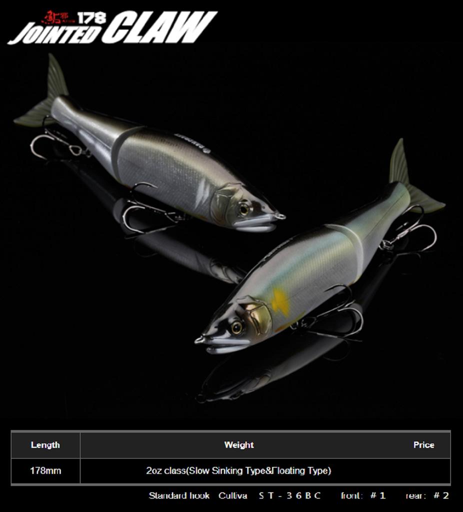 Gan Craft Jointed Claw 178 Floating Jointed Lure RF-02 (0659)