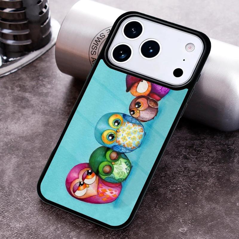 Baby Owl Phone Case For iPhone 17 16 15 14 13 12 11 Pro Max Plus 17Air Soft Silicone Cover