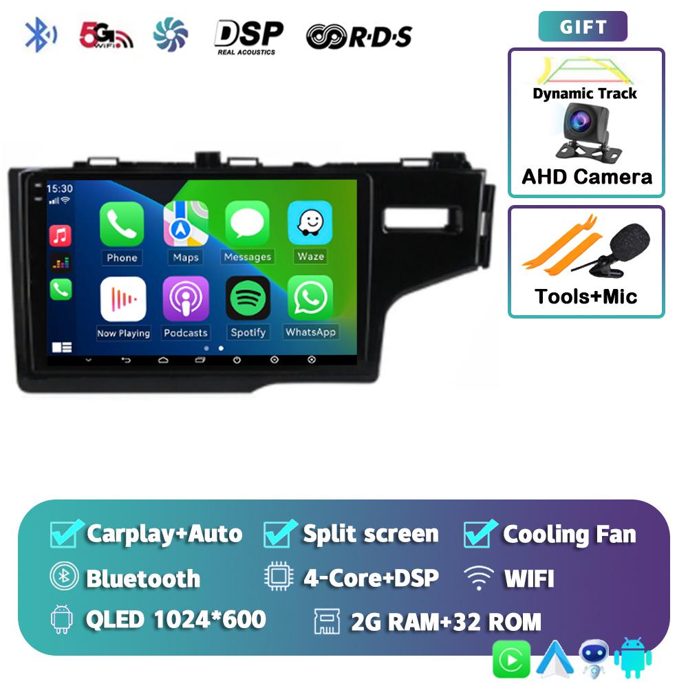 Android 14 Carplay For Honda Jazz 3 2015 - 2018 2019 2020 Fit 3 GP GK 2013 - 2020 Car Radio Multimedia Player Stereo WiFi+4G DPS