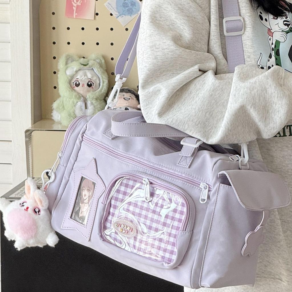 New Japanese Ins Crossbody Bag Large Capacity Versatile Travel Bag for Girls Kawaii Ulzzang Ita Bag Cute Hand-held Shoulder Bag