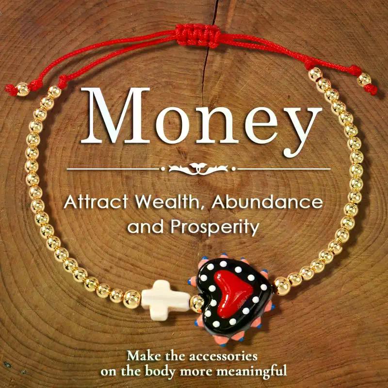 Women Bohemian Beaded Bracelet Colorful Heart Star Charms Adjustable Chain Daily Wear Vacation Holiday Gift Jewelry