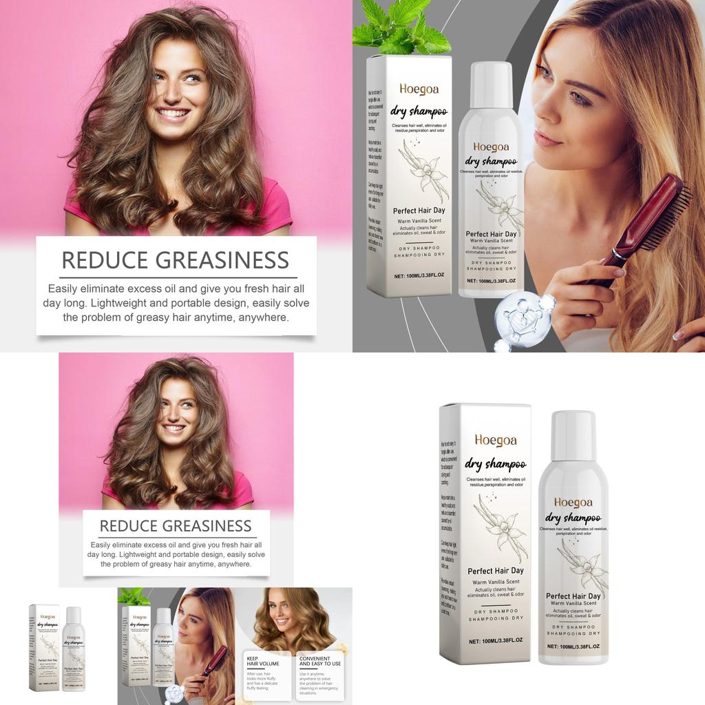 Hoegoa Gentle Herbal Dry Shampoo Spray For Soft And Manageable Hair Care Essentials