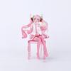 Japanese Anime Hatsune Miku Figure Sexy Character Ornaments  white pink chair Kawaii Car Decoration Collectible Model  gift