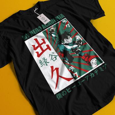 T-shirt Deku My Hero Academia Bakugo Katsuki Maglietta Anime Midoriya Dabi Shoto