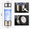 420ML Bottle Rechargeable Negative Ion Water Cup Hydrogens-rich Water Cup Water Generator Portable Water Ionizer 21.3cm x 6.7cm