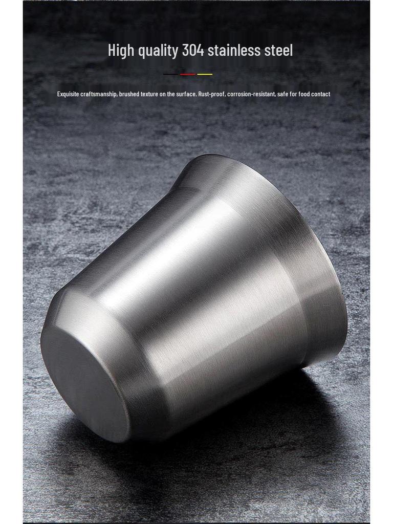 Severský styl 304 Nerezová ocel Dvojitá stěna Izolovaný hrnek: 86 ml Káva, 160 ml Čaj/Víno, Dětský hrnek