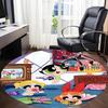 1pc Powerpuff Girls Office Round Area Rug, Under Office Chairs Bedroom Living Room Home Decor, Room Deco, Available in Various Sizes