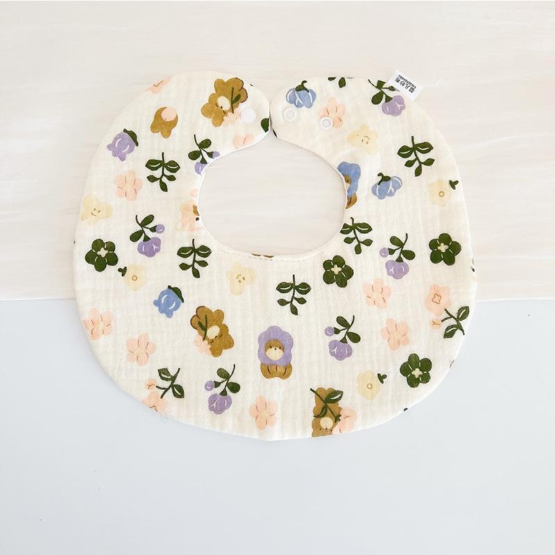 

Нагрудники для новорожденных, тряпки для отрыжки, детские вещи, слюни для кормления, бандана, полотенце для слюны, нагрудник с рюшами и цветочным принтом для малышей, аксессуары для детей