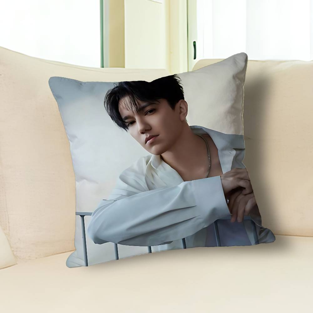 Singer D-Dimash K-Kudaibergens Celebrity Merchandise All-Match Printed Pillow Case Sofa Car Office Room Decoration Protector