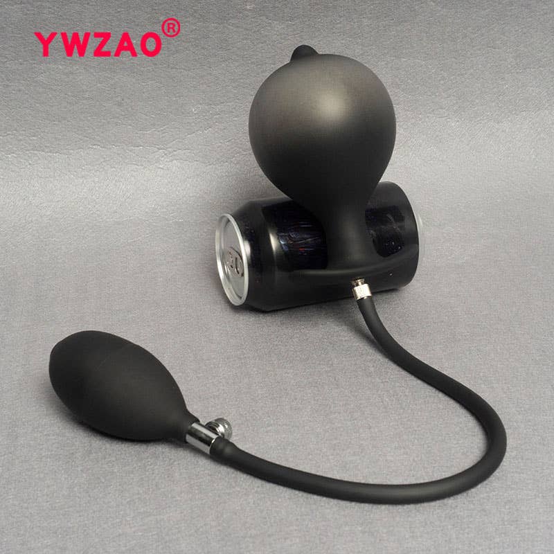 YWZAO Inflatable Anal Plug Silicone Wearable G46