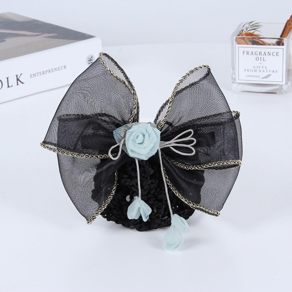 

Корейский стиль Цветочный снуд Зажим-пружина Снуд для пучка Розовое кружево Сетка для волос Подарок на День матери Green Thick Net