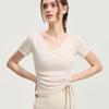 OEING Women's Quick-Dry V-Neck Drawstring Sports T-Shirt