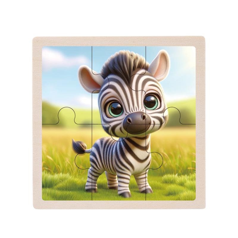 Wooden Educational Jigsaw Puzzle for Toddlers, Ages 1-5