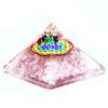 Orgonite Pyramid Rose Quartz Flower Of Life 70mm