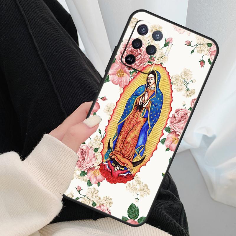 Virgen De Guadalupe Virgin Mary Case For OPPO A54 A74 A94 A83 A91 A93 A5 A9 A31 A53 2020 A15 A52 A72 Find X5 X3 Pro Cover