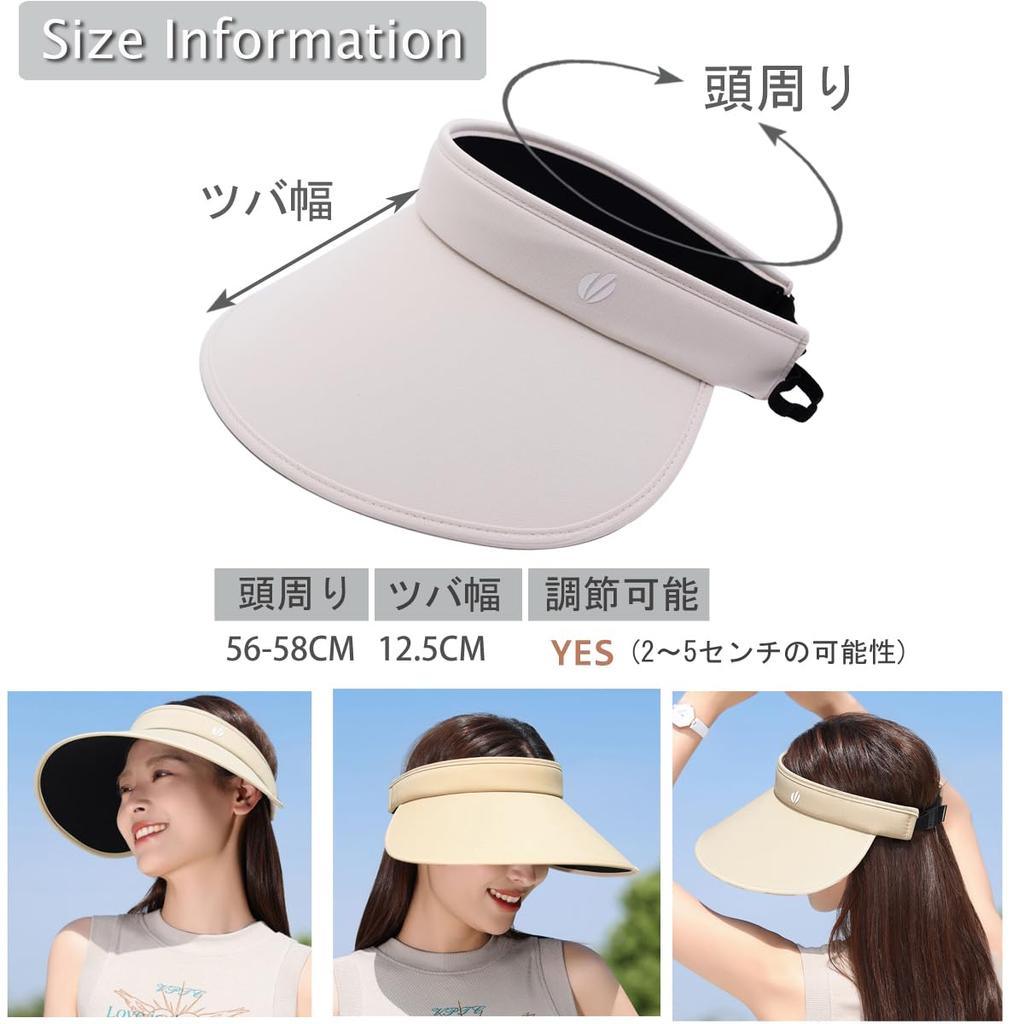 Sun UV Wide Sun Hat with Chin Slimming Suitable for and Athletic Meets [IFSUN] Women's Visor, Protection, Brim, UPF+50, Strap, Effect, Windproof,