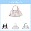 Trendy Butterfly Pattern Tote Bag Elegant Pu Construction Stylish Shoulder Bag For Women
