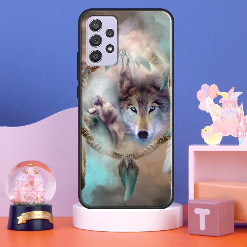 Dream Catcher Feather Wolf Case For Samsung Galaxy A53 A33 A73 A13 A50 A51 A71 A12 A22 A32 A52 A72 A21S A52S Cover