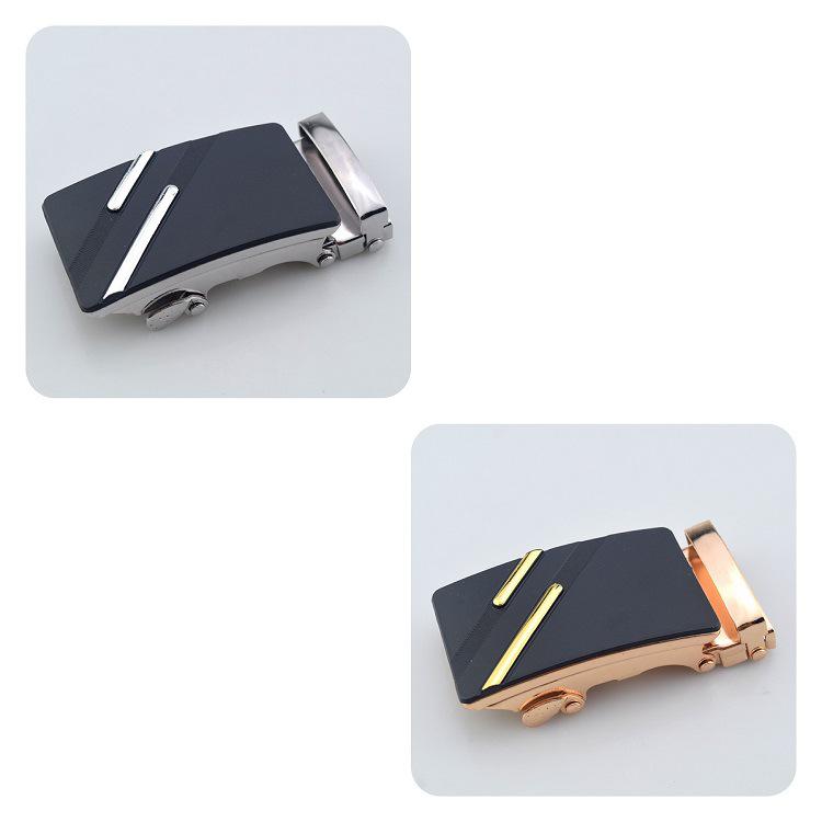 Men's Iron Automatic Belt Buckle with Logo