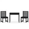 Vidaxl 3-Cz. Gartenmöbel-Set Bistro, Schwarz, Kiefernholz