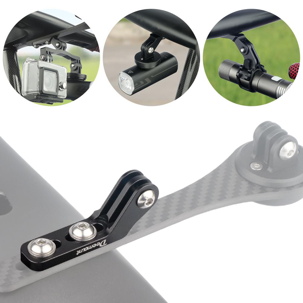 Bicycle Computer Headlight Extension Stand Aluminum Alloy Extension Stand Bike Handlebar Extension Bracket Adapter