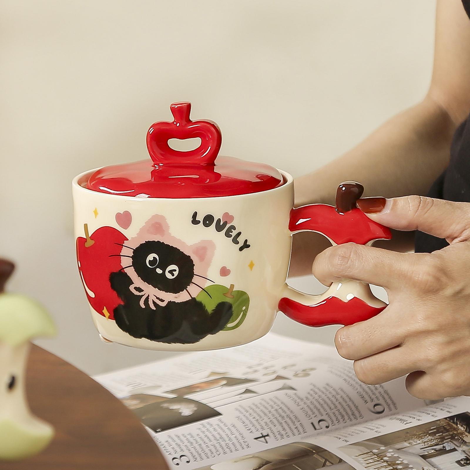 

Керамическая кружка для кофе, посуда для завтрака, симпатичная кружка для питья, большой живот для напитков