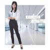 Onion Cross Straight Office Business Pants Women's Pants, Long, Stretch, Leg-Lengthening, Suit, Office, Casual, Business, Lady, Commuting, (LL, Black)