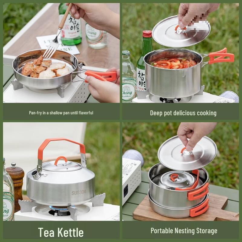 Huahengzhen Outdoor Camping Cookware Set