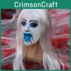 Ghost Female Latex Cosplay Mask With White Hair For Haunted Decorations House