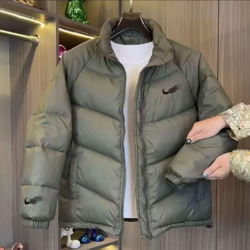 Mens Winter Thick Cotton Jacket Stand Collar Warm Casual Fashion Black Lightweight Luxury Coat