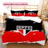 Sao Paulo FC Pattern Bedding Quilt Set  Home Decoration  Gift (1 * duvet cover + 2 * pillowcase  without core)