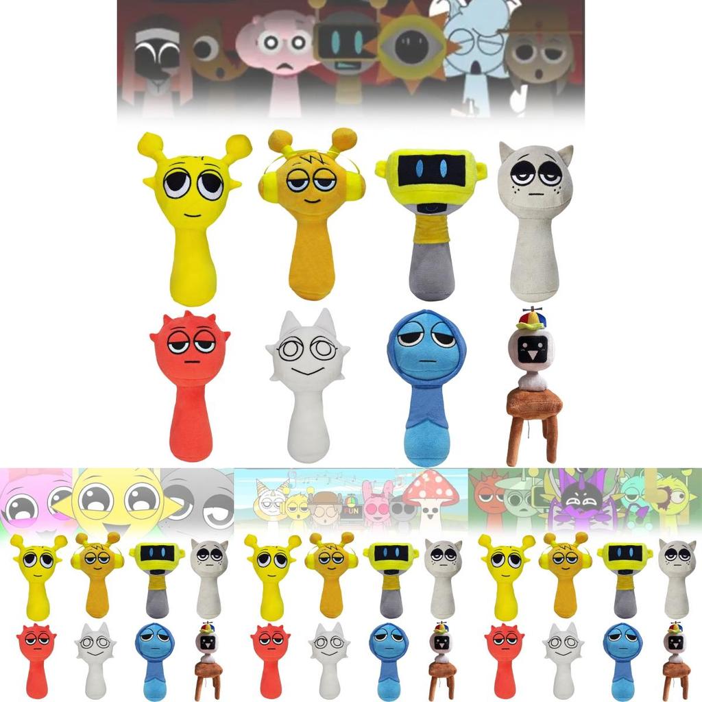 Sprunki Plüsch Musik Spiel Roboter Spielzeug Festliches Geschenk Ideal für Kinder und Sammler 20cm