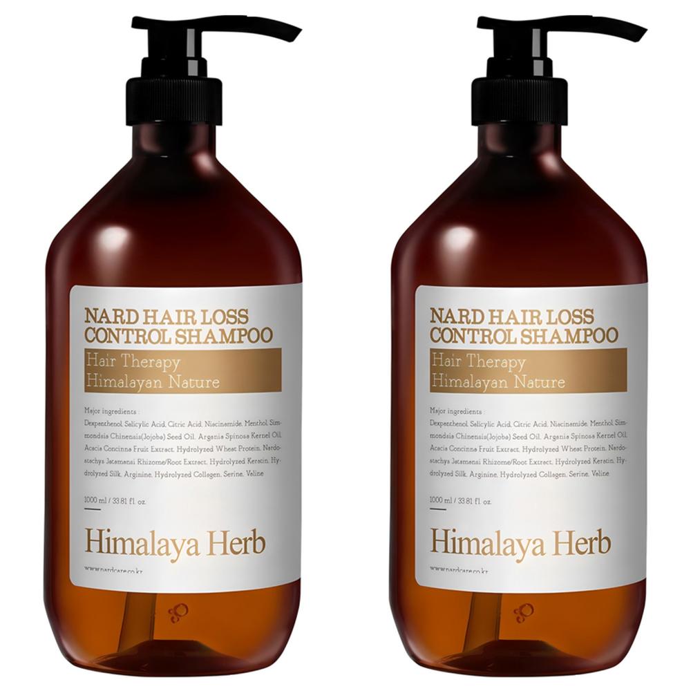 Nad Scalp Care Hair Loss Relief Shampoo Aroma Herb 1L 2 Pcs