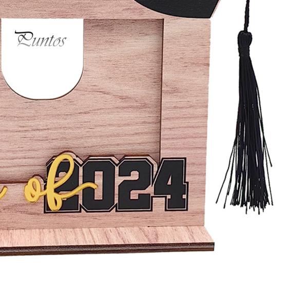 Prémiový 3D Dřevěný stůl Maturitní téma Bakalářský klobouk Dekor písma Display Forma Festival dekorace dárek