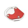 Motorcykel Sidostöd Förstorad Platta Aluminiumlegering Röd Ersättning för Trident 660 2021+