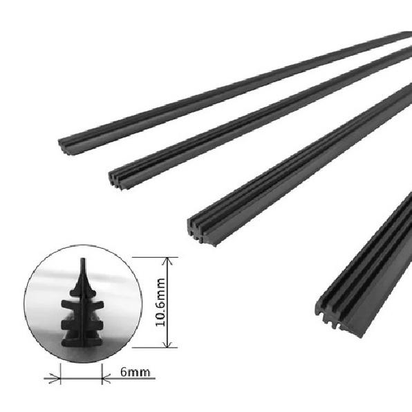 2PCS 26" Car Bus Rubber Universal Frameless Windshield Wiper Blade Refill Strips