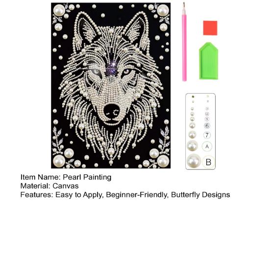 3D-Perlenmalerei-Set zum Selbermachen: Mosaik-Wandbild mit Strassperlen und Schmetterlingen für Erwachsene – ideal für die Schlafzimmerdekoration.