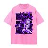 YUGI YuGiOh Anime Printed Tshirt Summer Short Sleeve Cotton Tee Shirt Hip Hop Vintage Washed Oversized Tops Mens Clothing