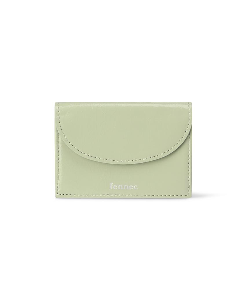 Fennec Crinkle Halfmoon Mini Wallet - Pistachio