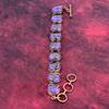 Copper Charoite Bracelet Adjustable Bracelet Copper Bracelet Gemstone Jewelry