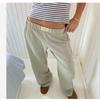 2024 New Arrival Hot Products Amazon Women's Stripes Wide Leg Pants Casual Street Ins Fashion Loose High Waist Pants
