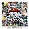 54 Pictures of Hero Academy Cartoon Decorative Waterproof Laptop Suitcase Car Scooter Stickers