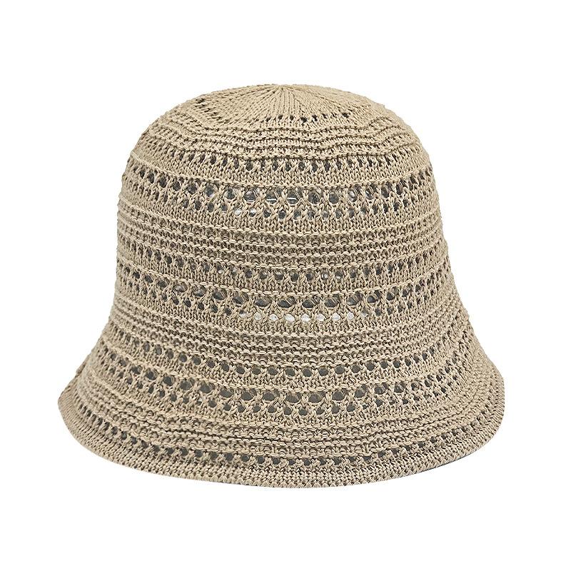 Spring and Summer Hollow Breathable Fisherman Hat Retro Mesh Cool Sun Protection Hat Casual Basin Hat