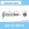 M3M4 Stainless Steel Slotted Set Screw & Half-Threaded Rod