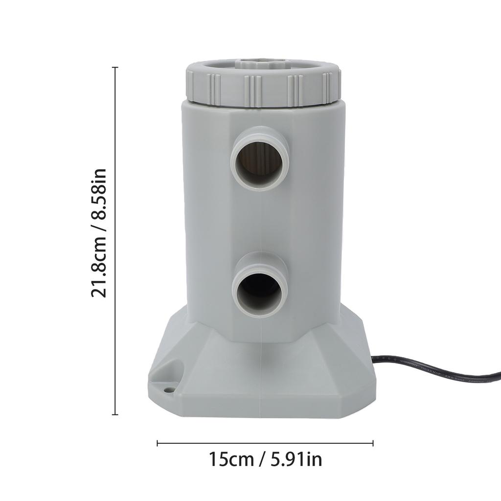 530 GPH Above Ground Pool Filter Pump Complete Kit with Hose Long Lasting Sealed Resilience Design for Small To Medium