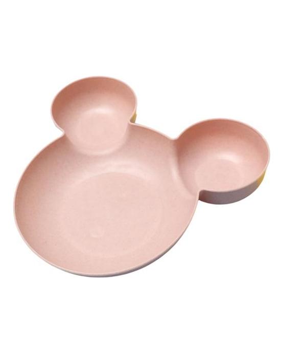 Durable 3-Compartment Space-saving Cute Dried Fruit Snack Plate for Children Serving Plate