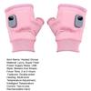 USB Heated Gloves with Digital Display Portable Smart Thermostatic Electric Heated Fingerless Gloves Hand Warming Gloves Outdoor Work Cycling Skiing
